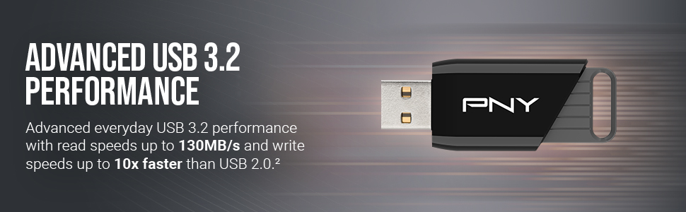 PNY Attaché X USB 3.2 Flash Drive - Advanced USB 3.2 Performance