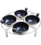 Eggssentials Egg Poacher Insert Stainless Steel Poached Egg Cooker Eggs Poaching Cup PFOA Free Eg...
