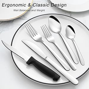 silverware set silverware forks and spoons silverware set cutlery set silverware set for 8 flatware