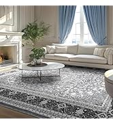 Lessymo 8 x 10 Area Rugs for Living Room, Machine Washable Area Rugs Boho Faux Wool Low Pile Area...