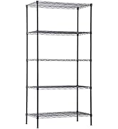 Wire Shelving Unit Metal Shelf Organizer Heavy Duty Wire Rack Storage Unit Rack Utility for Bathr...