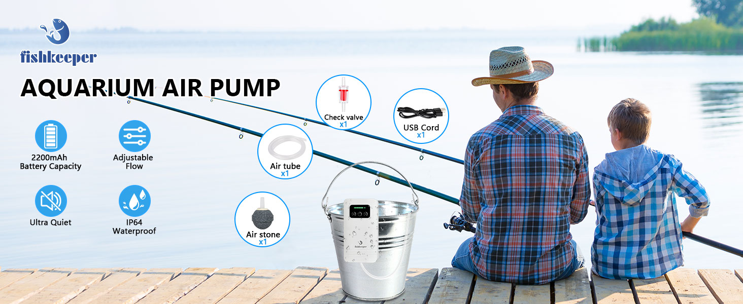 battery powered aquarium air pump