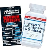 Ultimate 100% Grass Fed Beef Organs Supplement Supports Energy &amp; Whole Body Wellness* with a Comp...