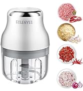 Electric Garlic Chopper, 250ML Mini Portable Veggie Chopper, Garlic Grinder Masher Onion Chopper,...