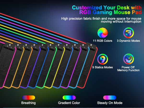 rgb gaming mouse pad