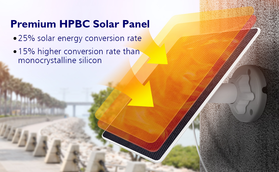 LIYVZ Solar Camera Charger 6W