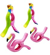 Towel Clips for Beach Chairs - Hurricane-Proof Clothes Pins, Premium ABS Heavy Duty Clothespins w...