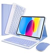 LAMA Wireless Keyboard Case with Mouse for iPad 10th Generation 10.9" 2022 (A2696/A2757/A2777),Sl...