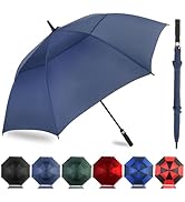 LLanxiry Umbrella Large Golf Umbrellas for Rain Windproof 54/62/68 Inch Automatic Open Double Can...
