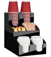 MYITYARD Coffee Station Organizer, 3-Tier Coffee Bar Accessories for Countertop, Acrylic Condimen...