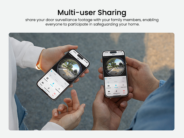 Grant access to family members. Everyone can view, talk, and receive alerts from one doorbell.