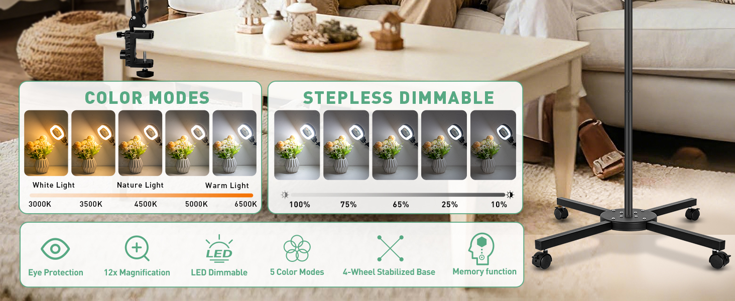 magnifying glass with light and stand lighted magnifying glass magnifier with light magnifying lamp