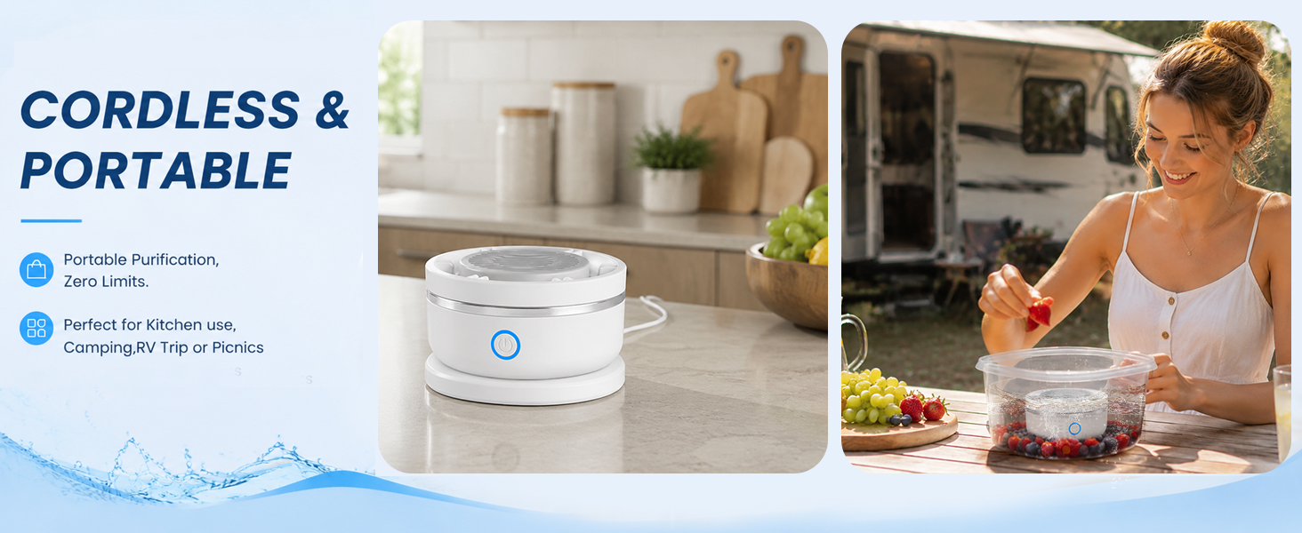 cordless fruit and vegetable cleaner machine