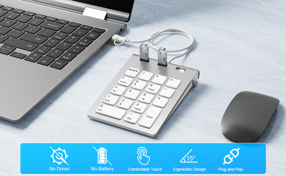USB A USB C Numpad Keypad