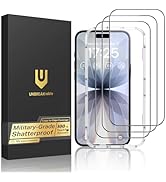 UNBREAKcable for iPhone 17 Screen Protector, 3-Pack Full Coverage Tempered Glass Screen [Military...