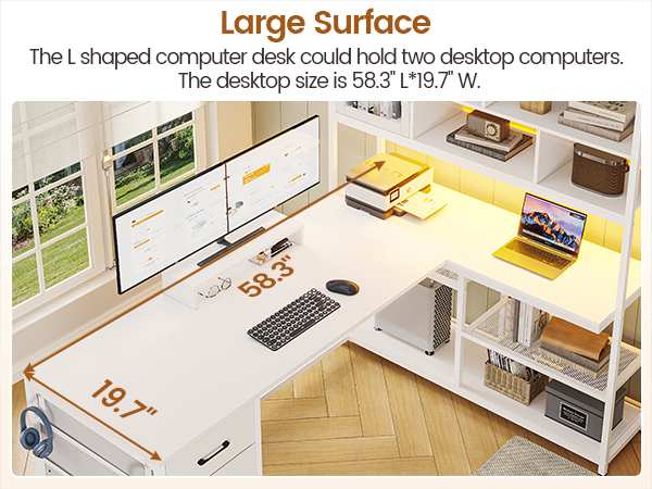 l shaped desk