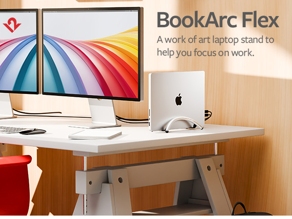 BookArc Flex a work of art laptop stand to help you focus on work