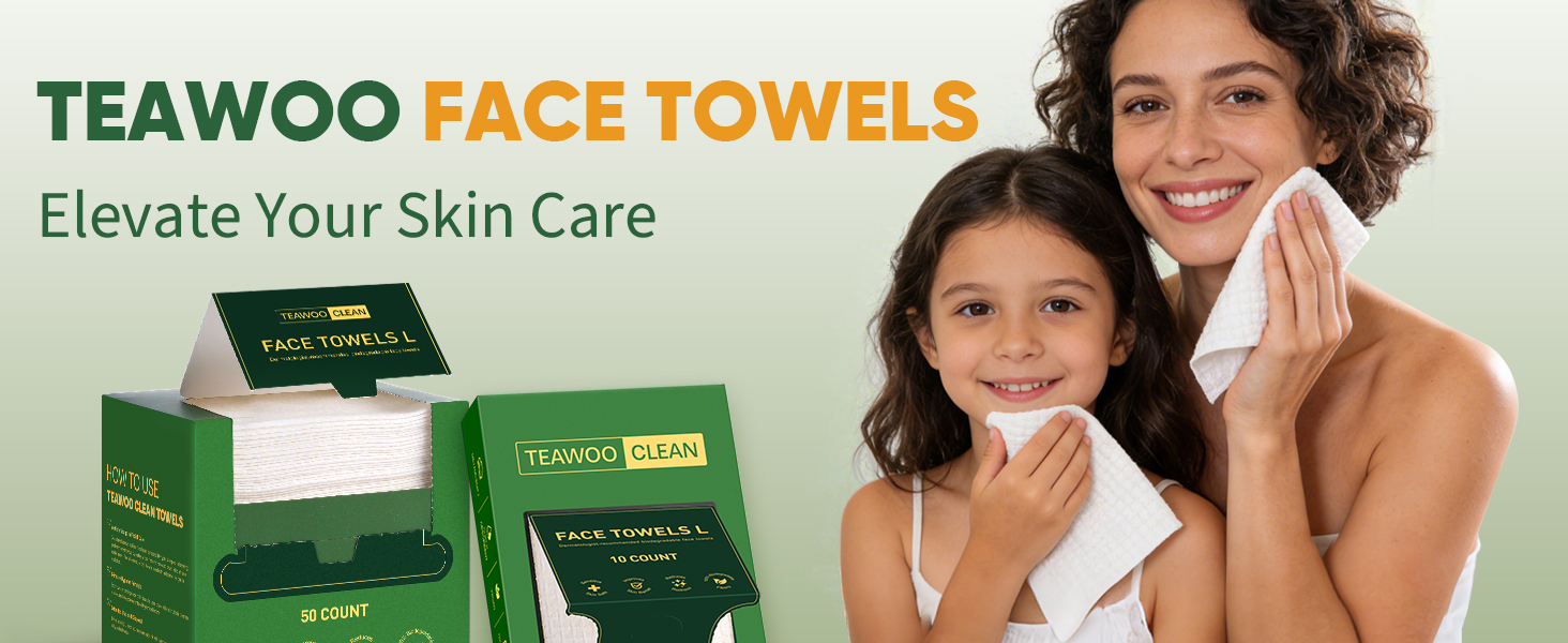 TEAWOO FACE TOWELS