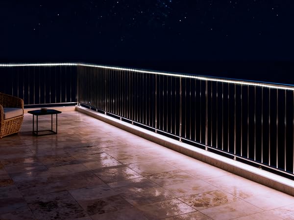 Xmas solar led lights for stair railing