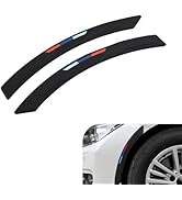 MOXRUQ 2-Pack Silicone Wheel Arch Protectors, Self-Adhesive Wheel Tires Eyebrow Strip, Fender Fla...