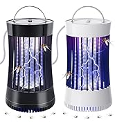 Lulu Home 2 Packs Indoor Bug Zapper with Fan, 1500V High Voltage Lighted Mosquito Lamp Trap, USB ...