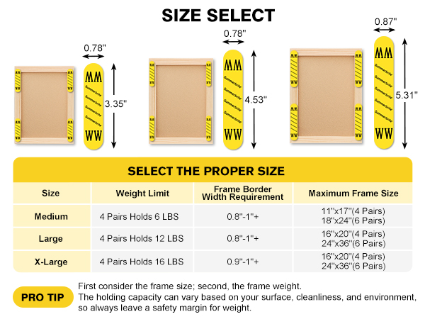 summerbrite picture hanging strips heavy duty for poster picture hangers without nails
