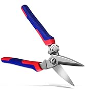 Heavy Duty Industrial Scissors,8'' Heavy Duty Carpet Shears,Built in Spring,Utility Cardboard Mul...