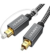 IVANKY Optical Audio Cable 15ft/4.5M Long Digital Audio Optical Cable for Soundbar, S/PDIF Toslin...