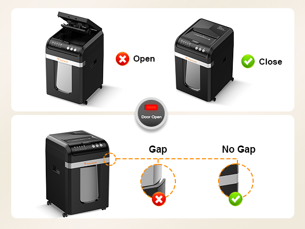 Bonsaii Auto Feed Industrial Paper Shredder for Business