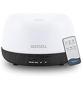 SEEDSEEL 300ML Essential Oil Diffuser, Cool Mist Aromatherapy Air Diffuser with Remote Control, U...