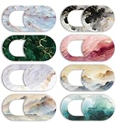 PRESSINART 8Pcs 8 Styles Laptop Camera Cover Slide Marble Privacy Guard Accessories, 0.04 Inch Ul...