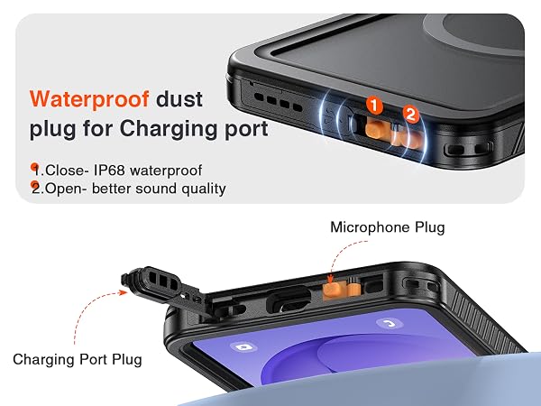 Waterproof dustplug for Charging port