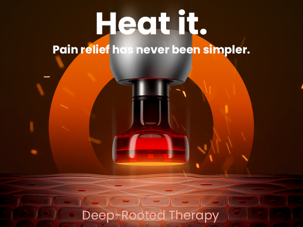 massage gun with heat