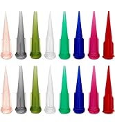 160 Pieces Plastic Tapered Pinhead Blunt End Liquid Dispenser Needles Luer Syringe Needle Tip Dis...