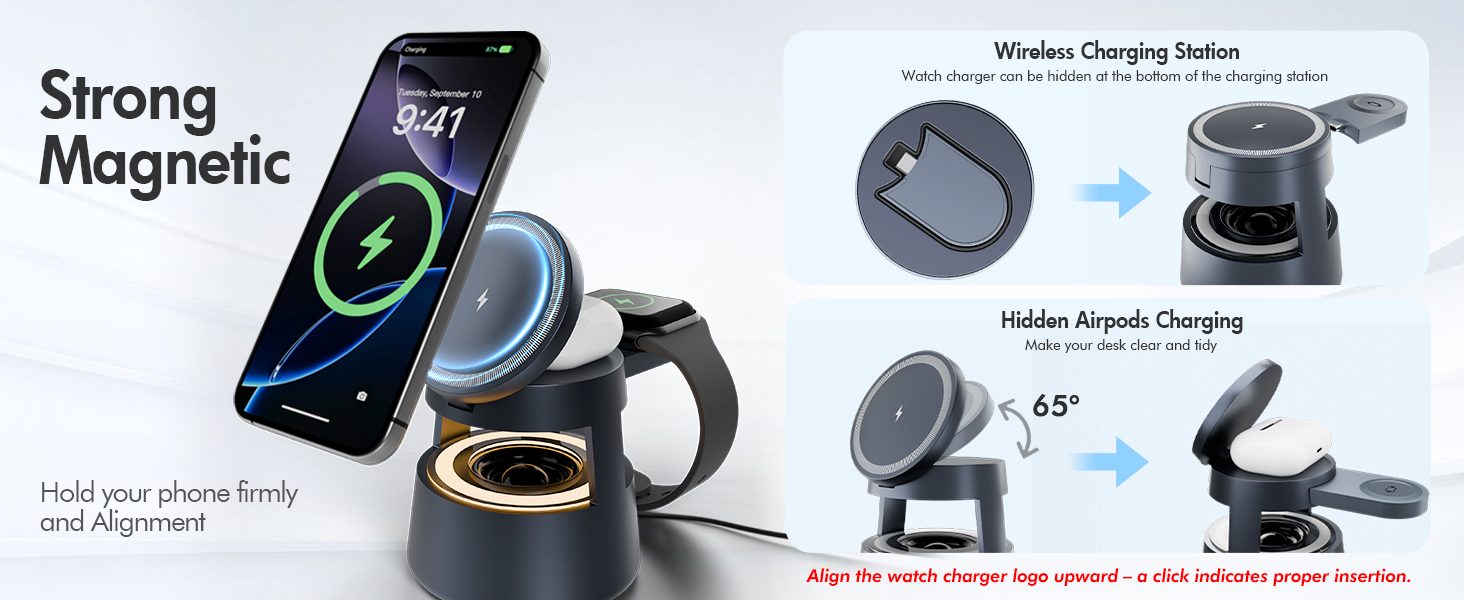 iphone stand charger magsafe charging stand wireless charging stand