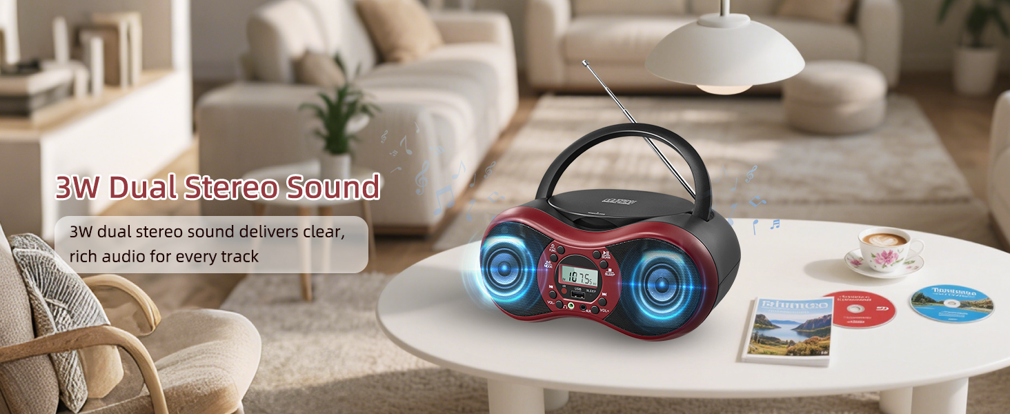 Portable CD Player Boombox