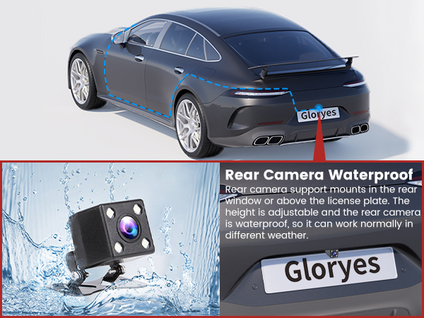 dash cam front and rear inside