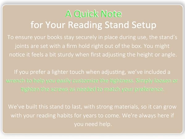 book stand for reading