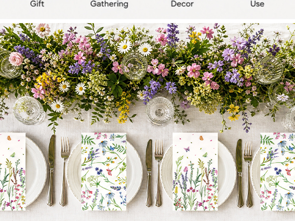 wildflower napkins