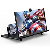 18" Screen Magnifier for Mobile Phone,3D HD Cell Phone Magnifying Projector Screen Enlarger for M...