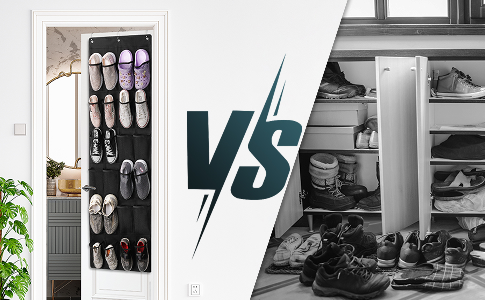 hanging shoe rack for close