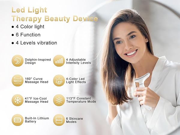 7 Color Portable Facial Massager