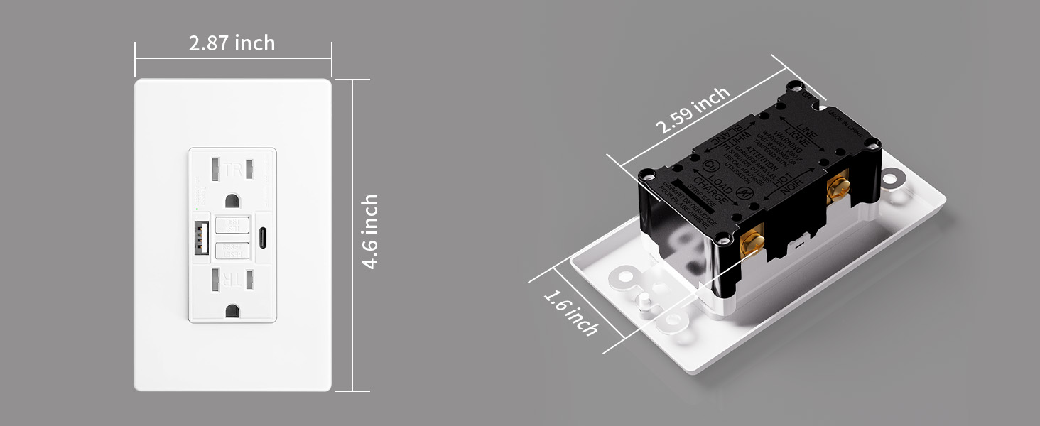 GFCI Outlet with USB