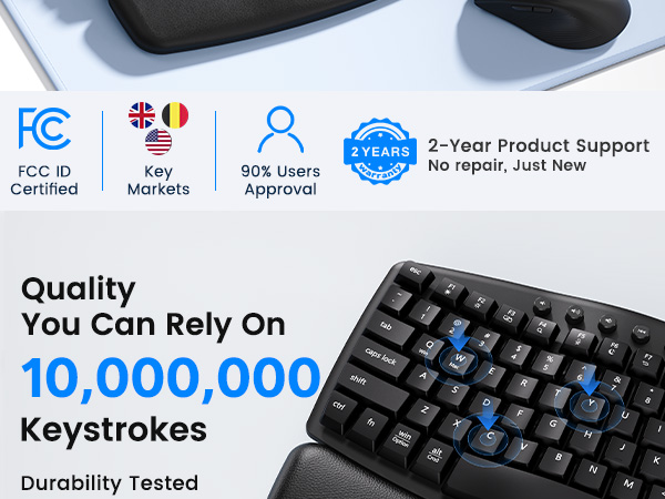 ergonomic keyboard &amp;amp; mouse
