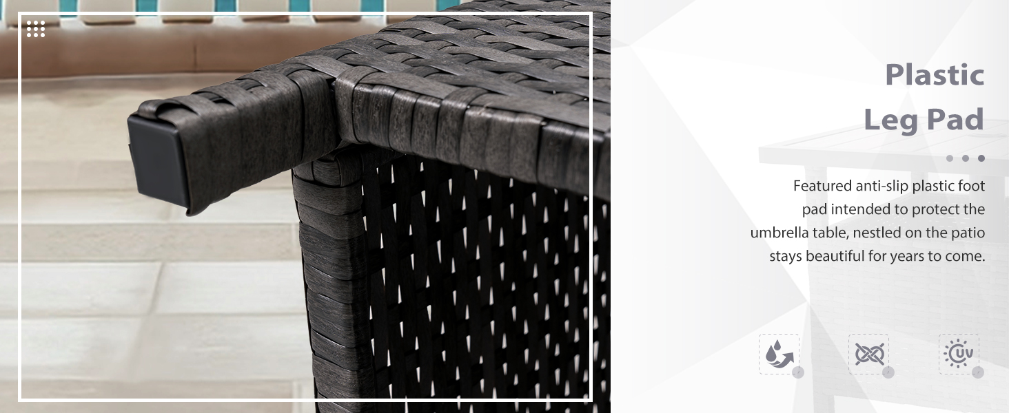 Sundale Outdoor Patio Umbrella Table A/B Test