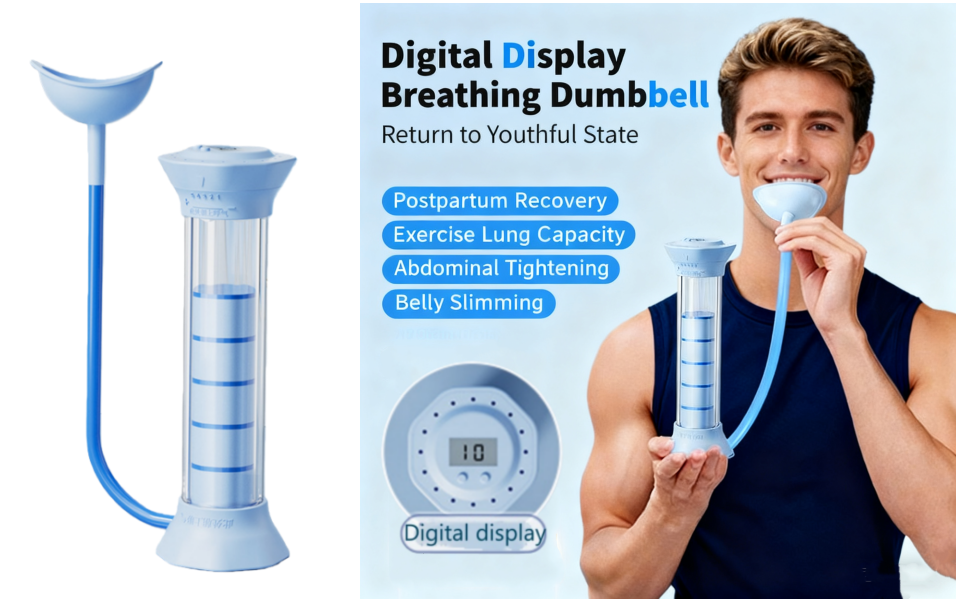 Digital Breathing Dumbbells with Adjustable air Holes