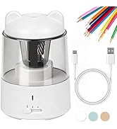 Minify Electric Pencil Sharpener, Auto Stop Fast Sharpen in 3s, Battery Powered Pencil Sharpeners...
