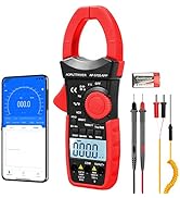 AOPUTTRIVER AP-570S-APP Bluetooth Clamp Meter 1000A AC DC Amp Meter 6000 Counts Auto-ranging Clam...