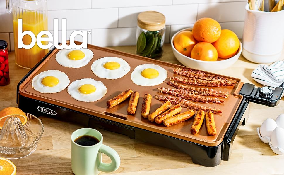 bella 12 x 22 Griddle, Copper