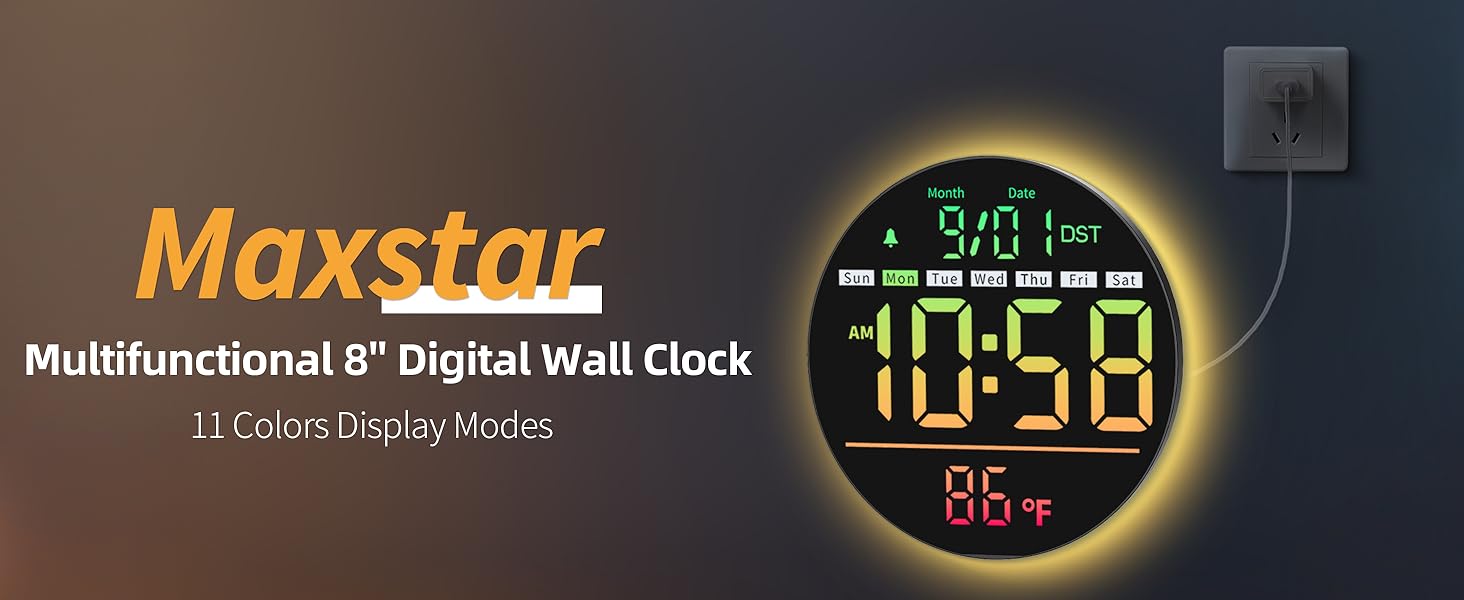 digital wall clock